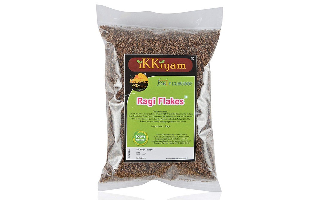 Ikkiyam Ragi Flakes    Pack  250 grams